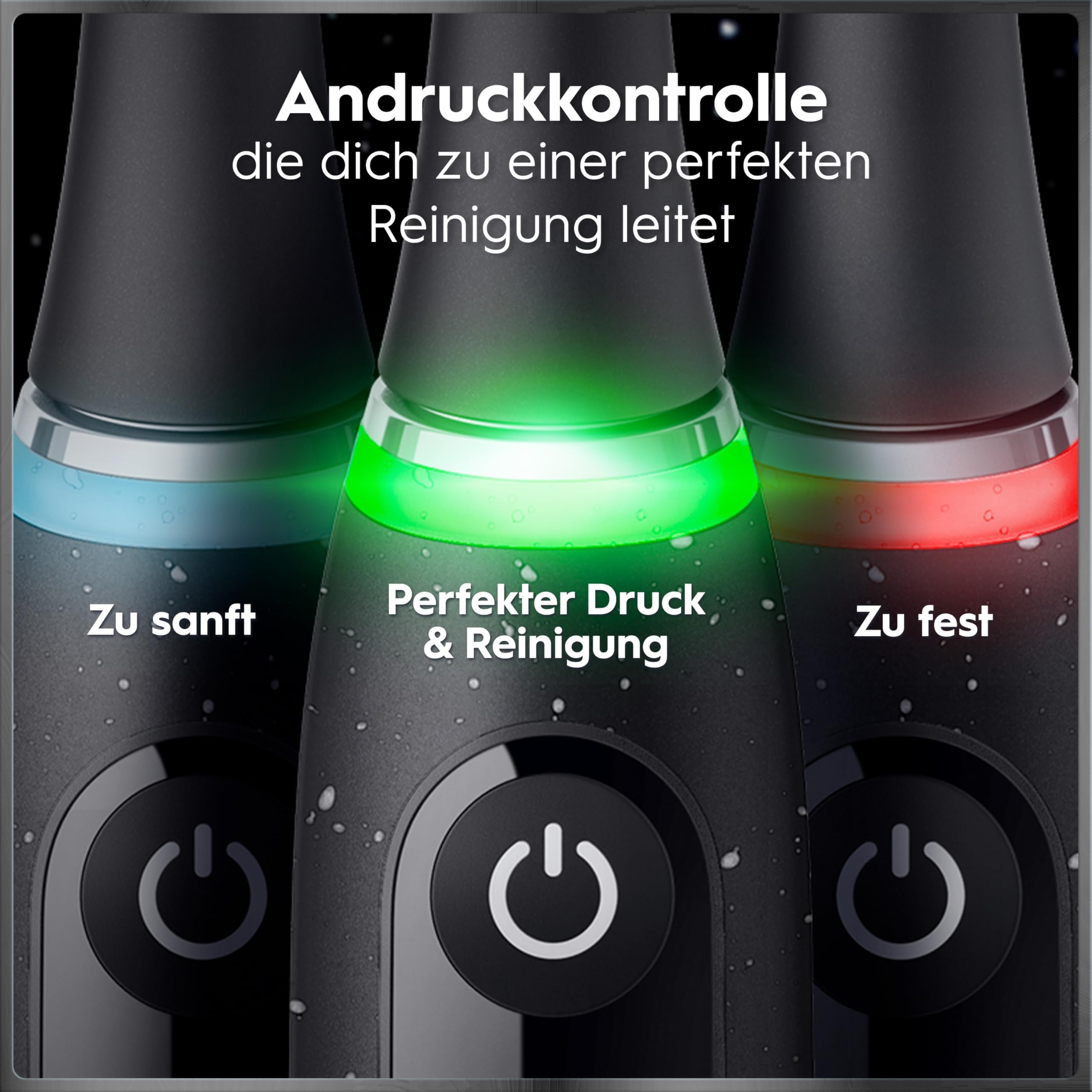 Oral-B iO Series 10 Elektrische Zahnbürste — Electric Toothbrush, Inkl. 3 Aufsteckbürsten, iOSense, Lade-Reise-Etui — 7 Putzmodi für Zahnpflege, Zahnbürste Elektrisch, Designed by Braun, Schwarz 8