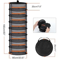 Desy & Feeci Herb Drying Rack-2ft Diameter 8 Layer