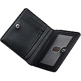 Alldaily Small RFID Wallet for Women Slim Compact Bifold Pocket Ladies Travel Mini Purse (Black)