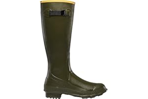 LaCrosse Grange Hunting Boots for Men Featuring Waterproof Rubber, Slip-Resistant Design, Eva Footbed, and Adjustable Fit Strap