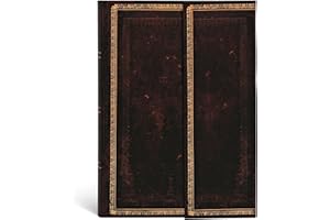 Black Moroccan Flexi Mini Lined Hardcover Journal, 176pg, 85GSM by Paperblanks (Old Leather Collection)