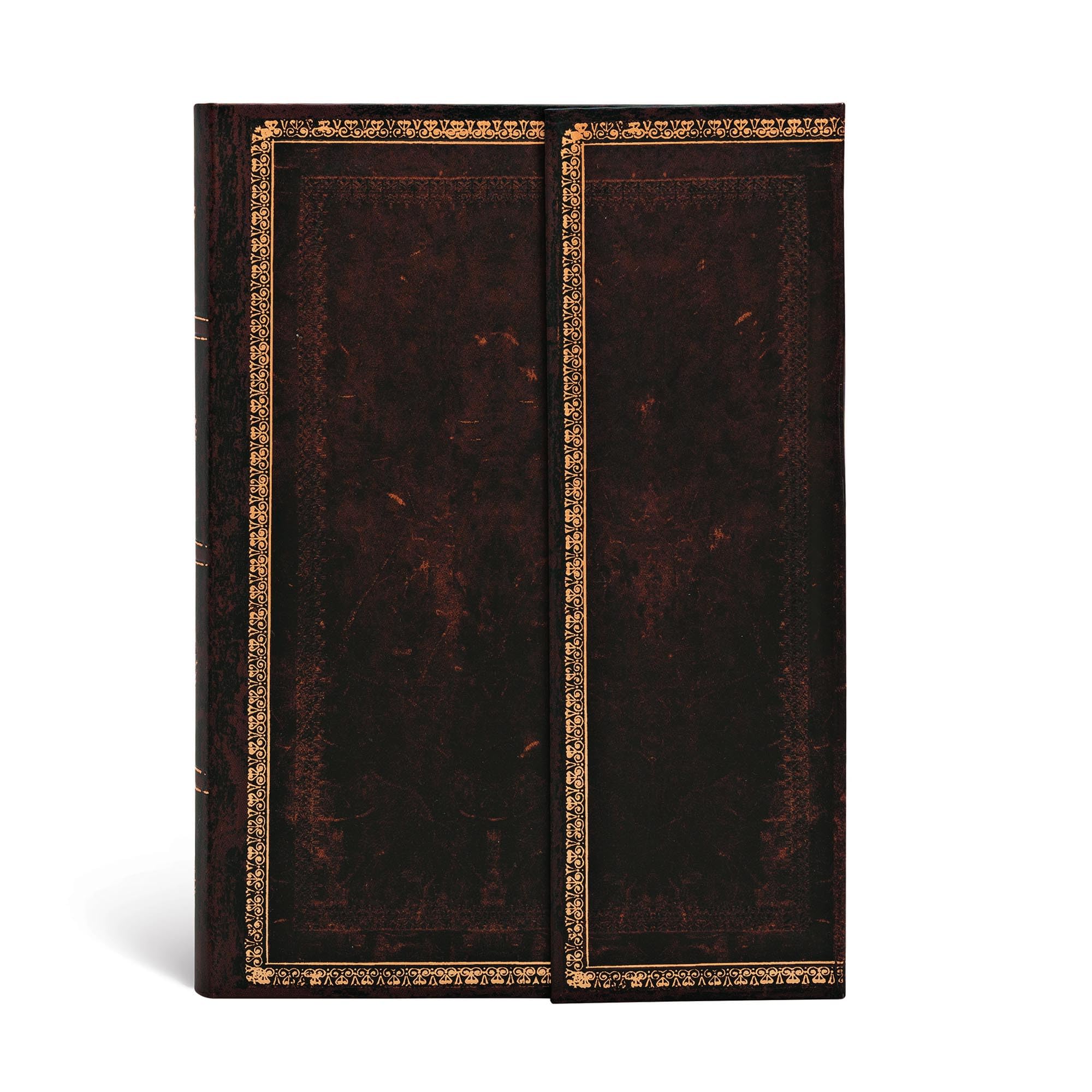 Paperblanks Old Leather Moroccan Flexi Mini Notebook with Lined Pages - Black