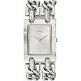 GUESS Women's Silver-Tone Multi-Chain Bracelet Watch