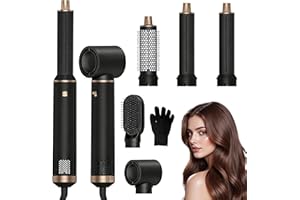 Blow Dryer Brush 5 in 1: Ionic Hot Air Styler Hair Dryer Brush Blow Dryer Set for Curling Volumizing Straightening Styling