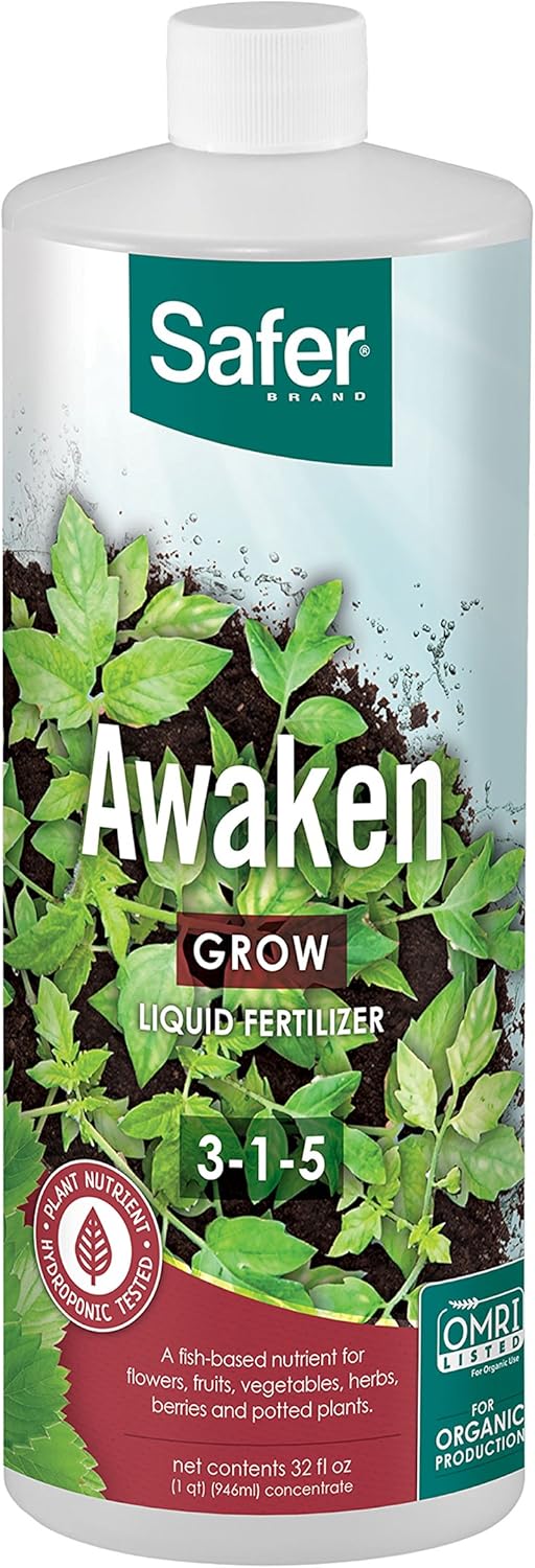 Safer Brand Awaken Liquid nutrients for Hydroponics 32 ounces
