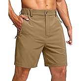 G Gradual Men's Shorts 7"/ 5"/ 9" Lightewight Casual Shorts for Men Hiking Golf Shorts with 3 Zipper Pockets