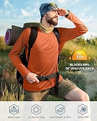 Roadbox Mens UPF 50+ UV Sun Protection Shirts
