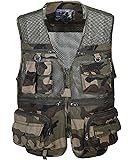 Firstvest Men's Plus Size Mesh Fly Fishing and Photographer Vest Waistcoat