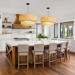 Teru Ji Kaikang 23.62" Bamboo Pendant Light,4-Light