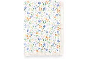 Little Unicorn Newborn Receiving Quilt | Ultra- Soft, Multi-Layered Muslin Fabric | Gift for Newborns & on-The-go (Mountain Bloom)