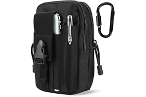 DOUNTO Tactical Waist Pouch EDC Molle Waist Bag Belt Phone Pouch Holster Purse Carrying Pouch for Smartphone, Tools