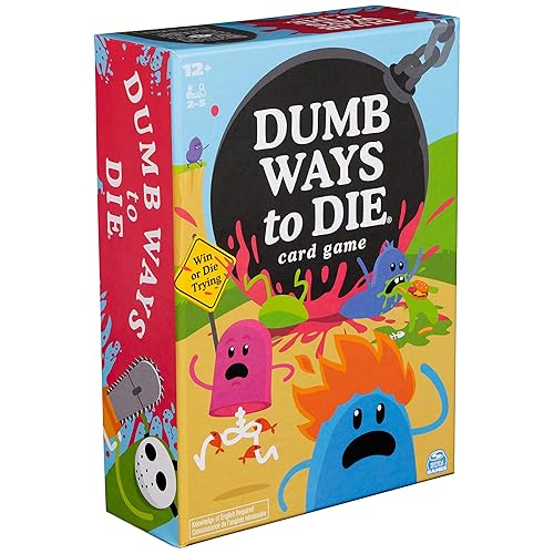 Spin Master Games, Dumb Ways to Die, The Viral Meme Card Game from YouTube and TikTok, Survival Strategy Fun, 2-5 Players, for Ages 12 & Up