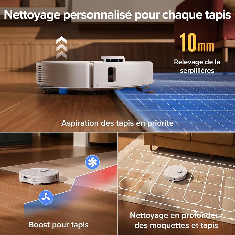 Qrevo S Pro Set Robot Aspirateur Laveur, Anti-enchevêtrements