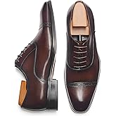 ALIPASINM Men's Oxford Formal Comfortable Dress Shoes Genuine Leathers