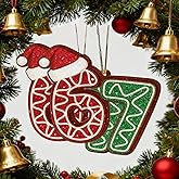 Christmas 67 Acrylic Ornament, Six Seven Funny Xmas Holiday Ornament, Multi-Purpose for Xmas Tree & Birthday Decorations, for Humor Lovers and Gift Givers (C)