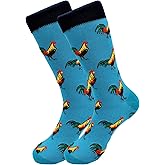 Real Sic Fun Socks for Men and Women - Cozy Cotton Dress Socks with Colorful Designs - Cool, Casual, Pet Patterned