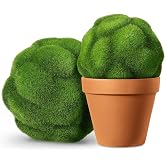 IMIKEYA Artificial Balls 2 Flocking Foam 4.72 in | Lightweight Decor, Realistic Look, Fade Resistant, Safe Materials, Green