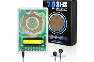 XIKDS Adjustable Frequency Generator for Healing (0.01Hz-200kHz), 7.83Hz Schumann Resonance Generator, USB-C Powered Sine Wave Signal Generator for Sleep, Yoga, Meditation & Stress Relief with LCD Display