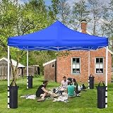 cakefly 4PK Gazebo Weights Sandbags Heavy Duty 600D Oxford Canopy Tent Weights view 5
