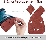 SATC 30 Pack 95x135mm 4-Hole 80 Grit Aluminum Oxide Mouse Sander Pads view 3