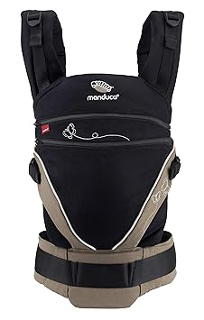 manduca XT Limited Edition > Butterfly Black < Babytrage mit verstellbarem Steg, 3 Trage-Positionen, One Size, Bio-Baumwolle,