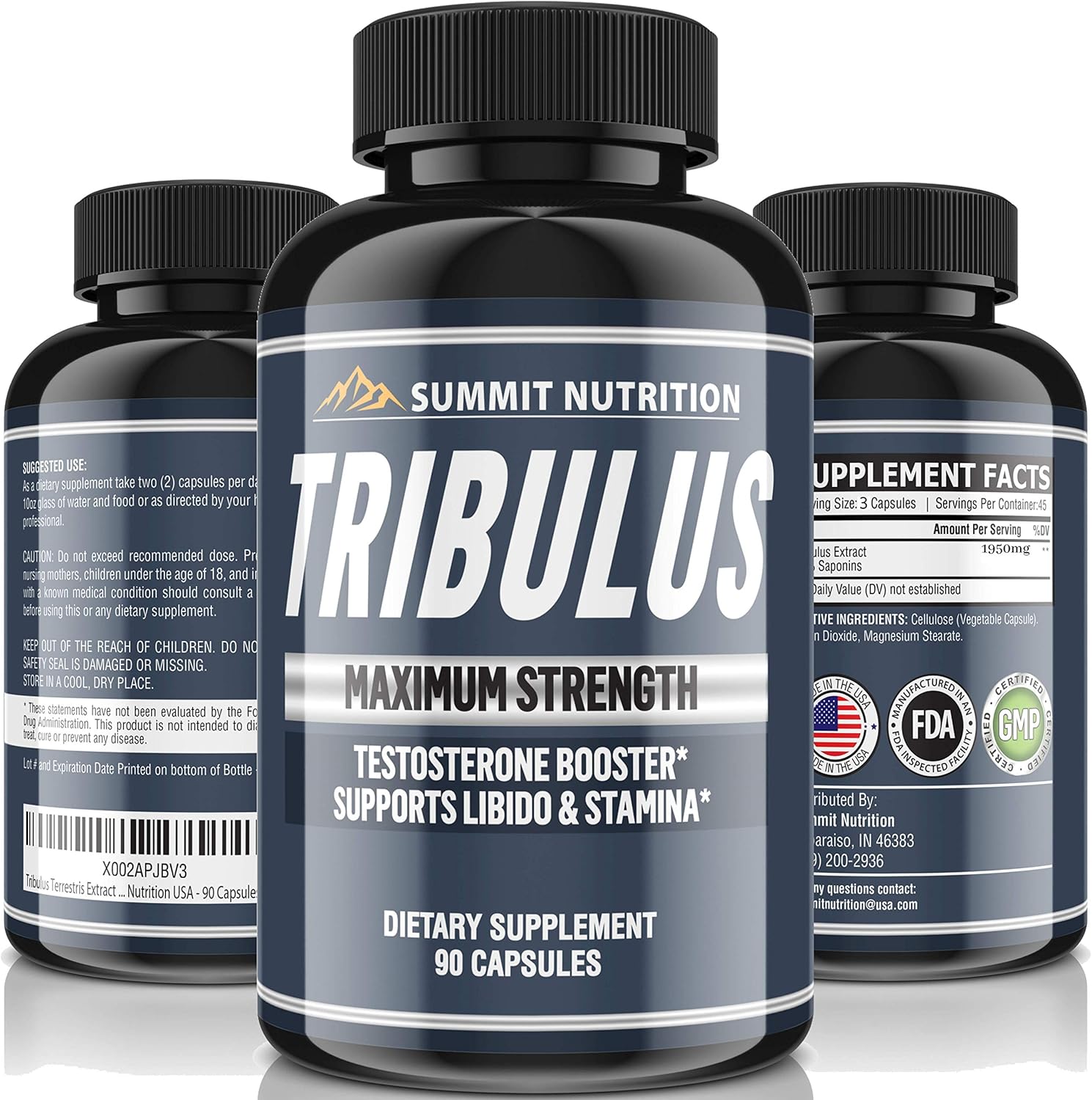 Tribulus Terrestris Extract Powder 1950 MG Testosterone Booster with