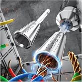 Wire Twister Tool for Drill, 6MM Hex Shank, Stripper &amp; Cable Twister | 2PCS, Twist wires 5x faster with 6mm hex drill, 304 steel, 35k+ twists, safe &amp; ergonomic, supports 1.5-6mm &amp; 2-7 wires.