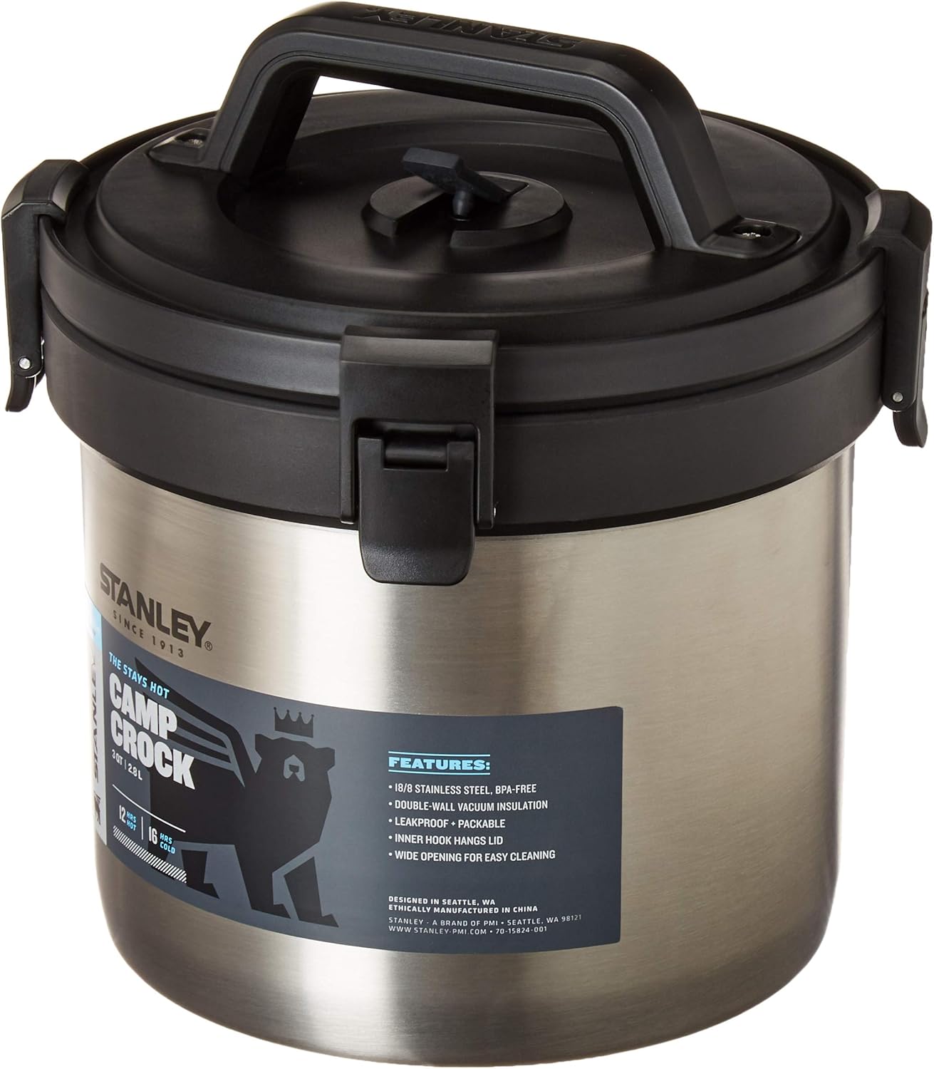 Stanley Adventure Stay Hot 3qt Camp Crock Vacuum Insulated Stainless