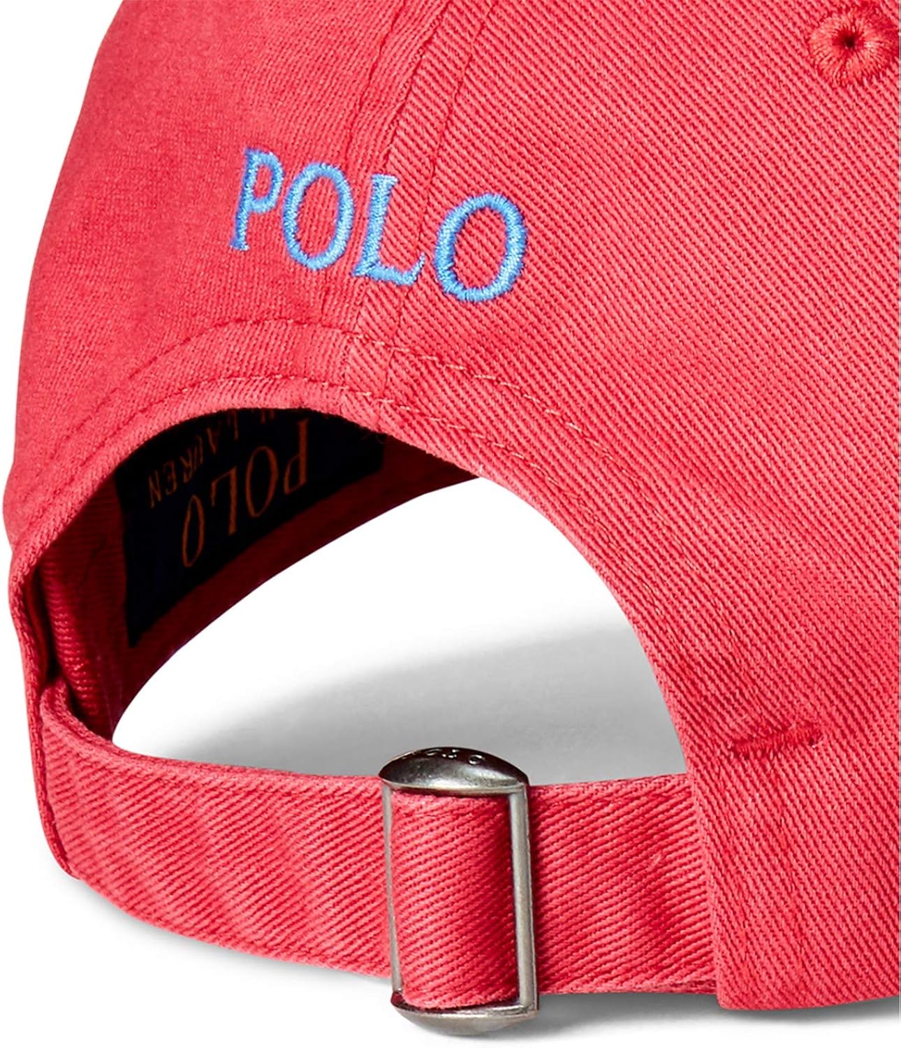 Polo Ralph Lauren Men`s Cotton Chino Baseball Cap (Nantucket Red(3041)/Blue, One Size) at  Men’s Clothing store
