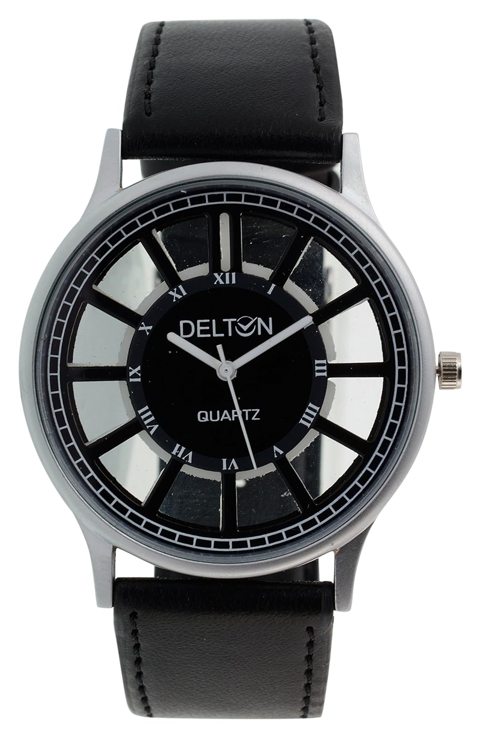 Buy Delton Men's Analogue White & Black Dial Watch Online at Low Prices