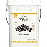 Augason Farms Dried Black Beans 4-Gallon Pail, Bulk Food Storage, Emergency Food Supply, Everyday Meals, 237 Servings