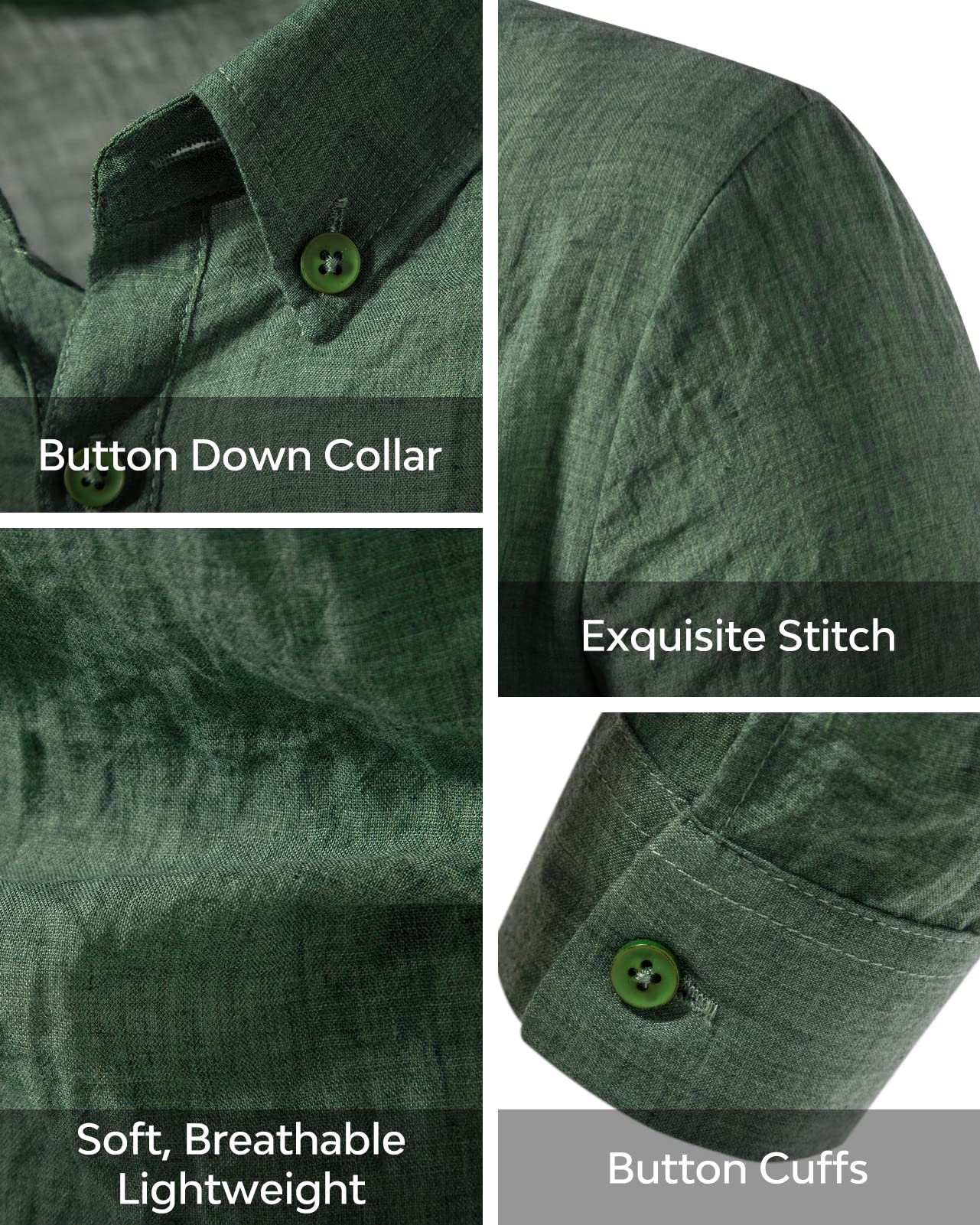 Linen Shirts for Men Ultrathin Casual Button Down Shirts Long Sleeve Beach Shirt Hawaiian T Shirts for Men