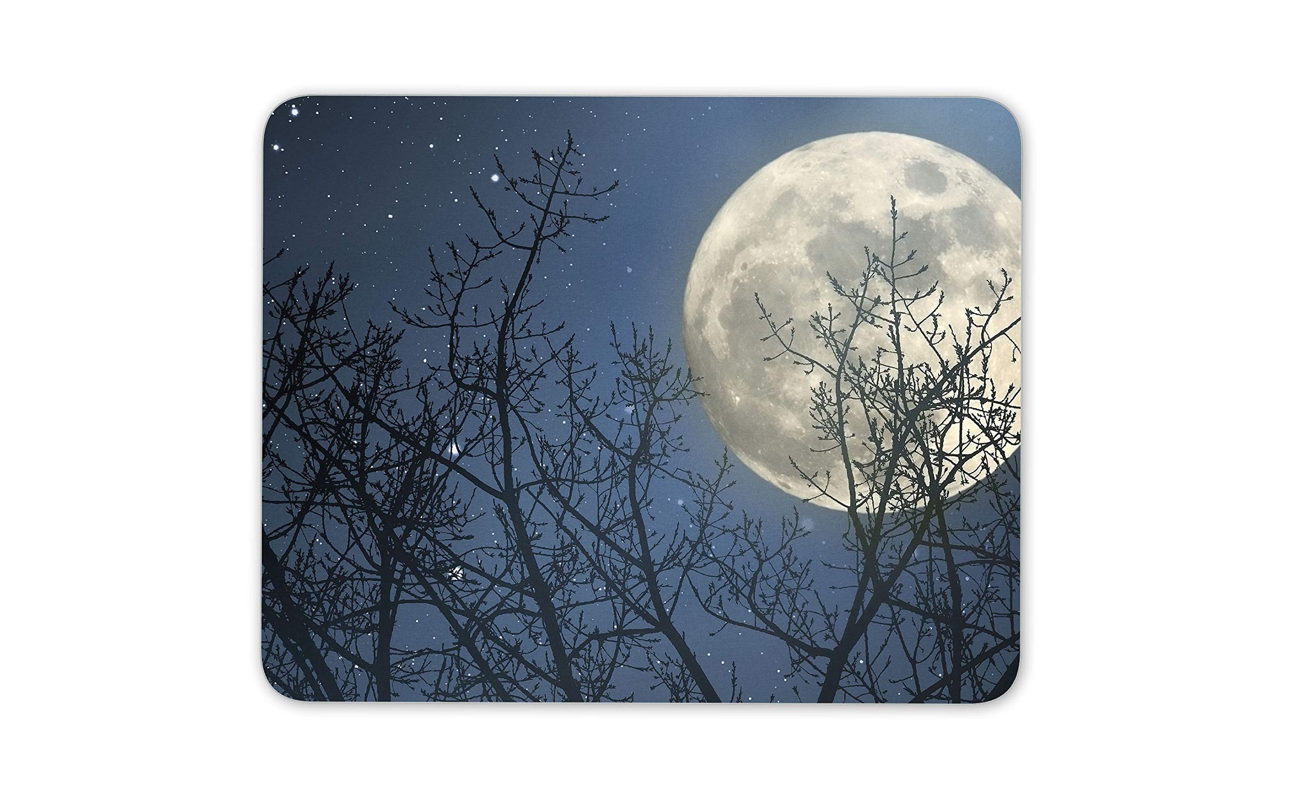 Destination Vinyl Ltd Full Moon Forest Twilight Mouse Mat Pad - Computer #14277