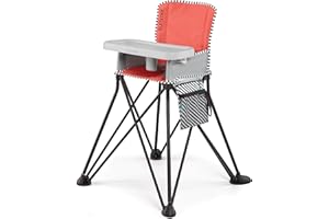 Summer Infant Pop ‘n Sit SE Highchair, Sweet Life Edition,Mango Melon Color -Portable High Chair for Indoor/Outdoor Dining –Space Saver High Chair with Fast, Easy,Compact Fold, for 6 Months-45 Pounds