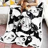Sviuse Panda Blanket Cute Fleece Blanket for Girls Panda Gifts Soft Blankets for Girl and Women (Panda 7, (50" X 60")