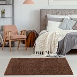 THE RUGS Living Room Rug Shaggy 30mm Thick Brown 60x110 cm Collection view 3