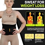 Bionix Waist Trainer Belt Men Women Sweat Band Stomach Shaper Black view 3
