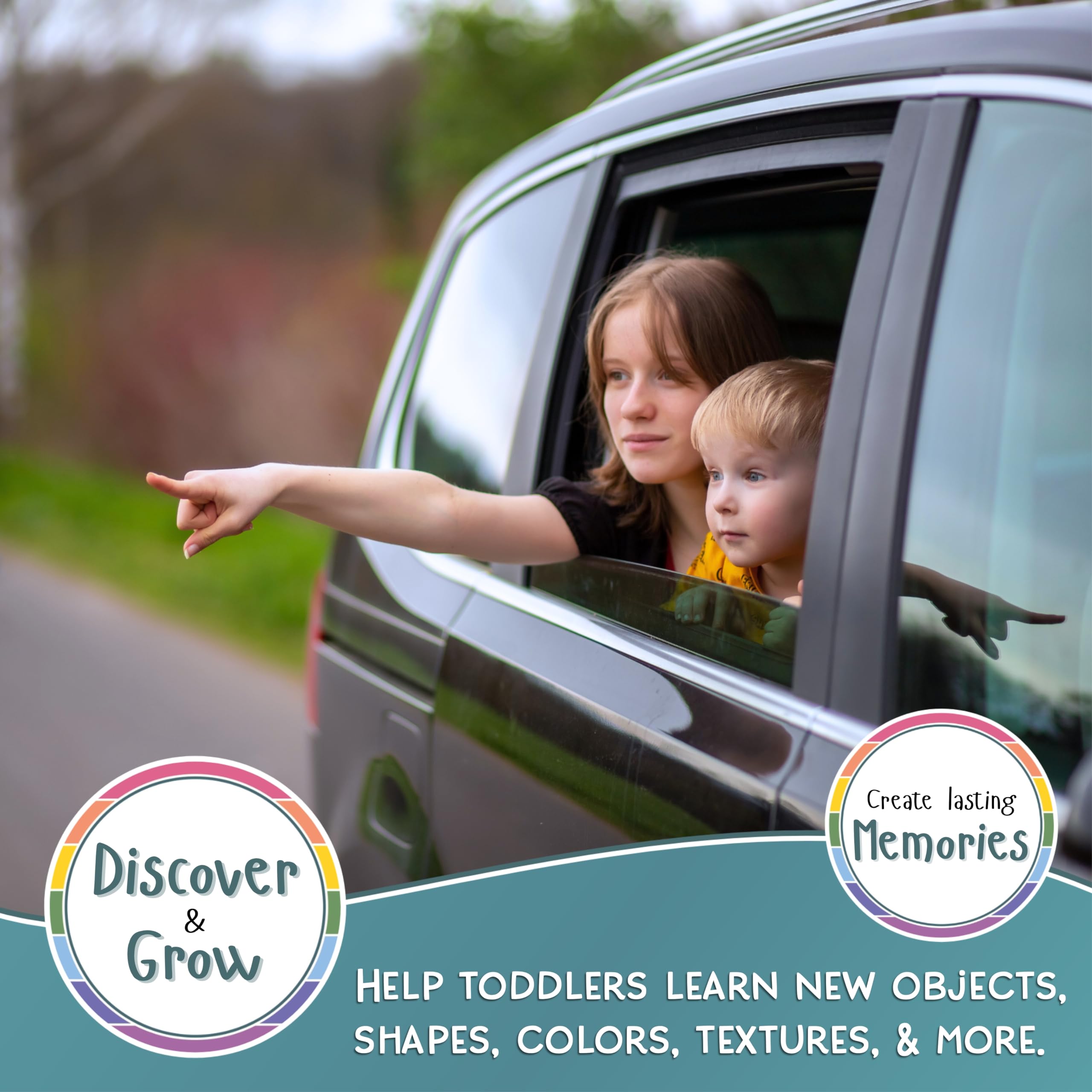 Children's Scavenger Hunt: Travel Edition | Toddler Car Activities | Road Trip Toys | Games for 2, 3 Year Old's & Up | Kids Educational Scavenger Hunt Cards