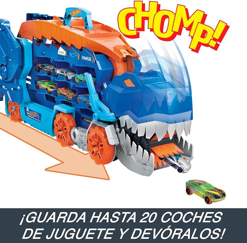 City Transportador T-Rex y 2 Coches de Metal