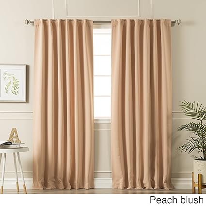 Amazon Com Aurora Home Solid Insulated Thermal Blackout Curtain