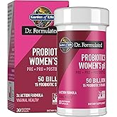 Garden of Life Dr Formulated Once Daily 3-in-1 Complete Prebiotics, Postbiotics & Probiotics for Women, PRE + PRO + POSTBIOTIC Supplement for Women’s Digestive, Immune & Vaginal Health, 30 Day Supply