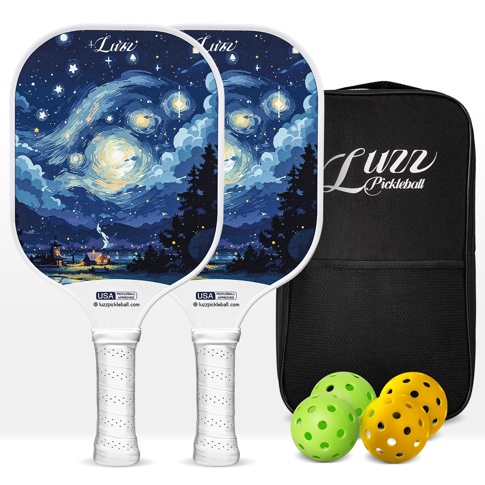 LUZZ Pickleball Paddles Set of 2, T700 Carbon Fiber
