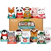 Thoughtfully Gourmet, Hot Chocolate Gift Set in Holiday Character Packaging, Flavours Include Rocky Road, Cookies Butter, Pum