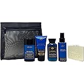Bath & Body Works Men's Collection Ocean Gift Set - Body Cream - 3-in-1 Hair, Face & Body Wash - Cologne Mist and Antiperspirant Deodorant - Travel Size - with a Natural Oats Sample Soap