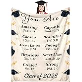 2026 Graduation Gifts for Her Him, 2026 Graduation Throw Blankets, Class of 2026 Gifts Bulk, Senior Year 2026 Graduattion Decor, Best Gift for High School Senior Night, Soft Flannel Blanket 50"*60"