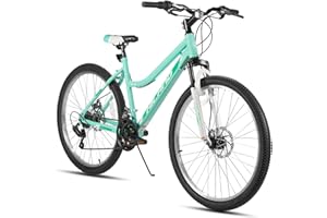HH HILAND Hiland 26 Inch Womens Mountain Bike, with Step-Through Frame, 18 Speeds, Suspension Fork MTB, Bicycle for Women Men Adult