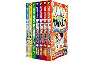 Bunny vs Monkey 7 Books Collection Set By Jamie Smart (Bunny vs Monkey, Supersonic Aye-aye, The Human Invasion, Rise of the Maniacal Badger, the League of Doom!, Multiverse Mix-up & Machine Mayhem)