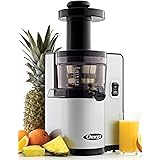Omega VSJ843QS Juicer Vertical Slow Masticating Juice Extractor 43 RPM Compact Design with Automatic Pulp Ejection, 150-Watt,
