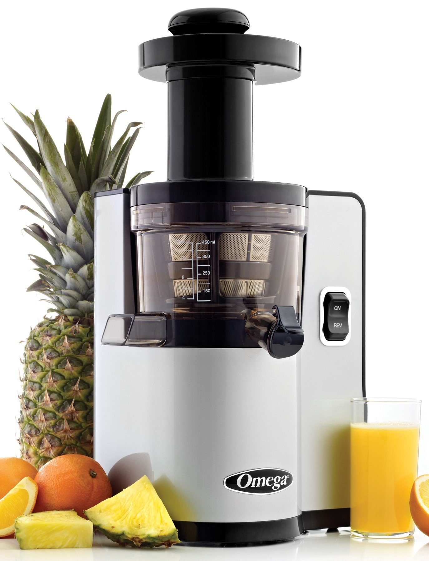 Omega VSJ843QS Vertical Slow Masticating Juicer Makes Continuous Fresh