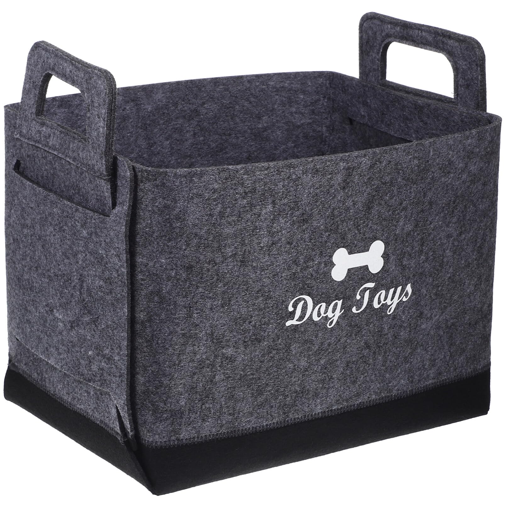ABOOFAN Dog Toy Box Storage Baskets Foldable Fabric Organizer Boxes with Handle Storage Basket for Organizing Dog Toys, Clothes and Accessories
